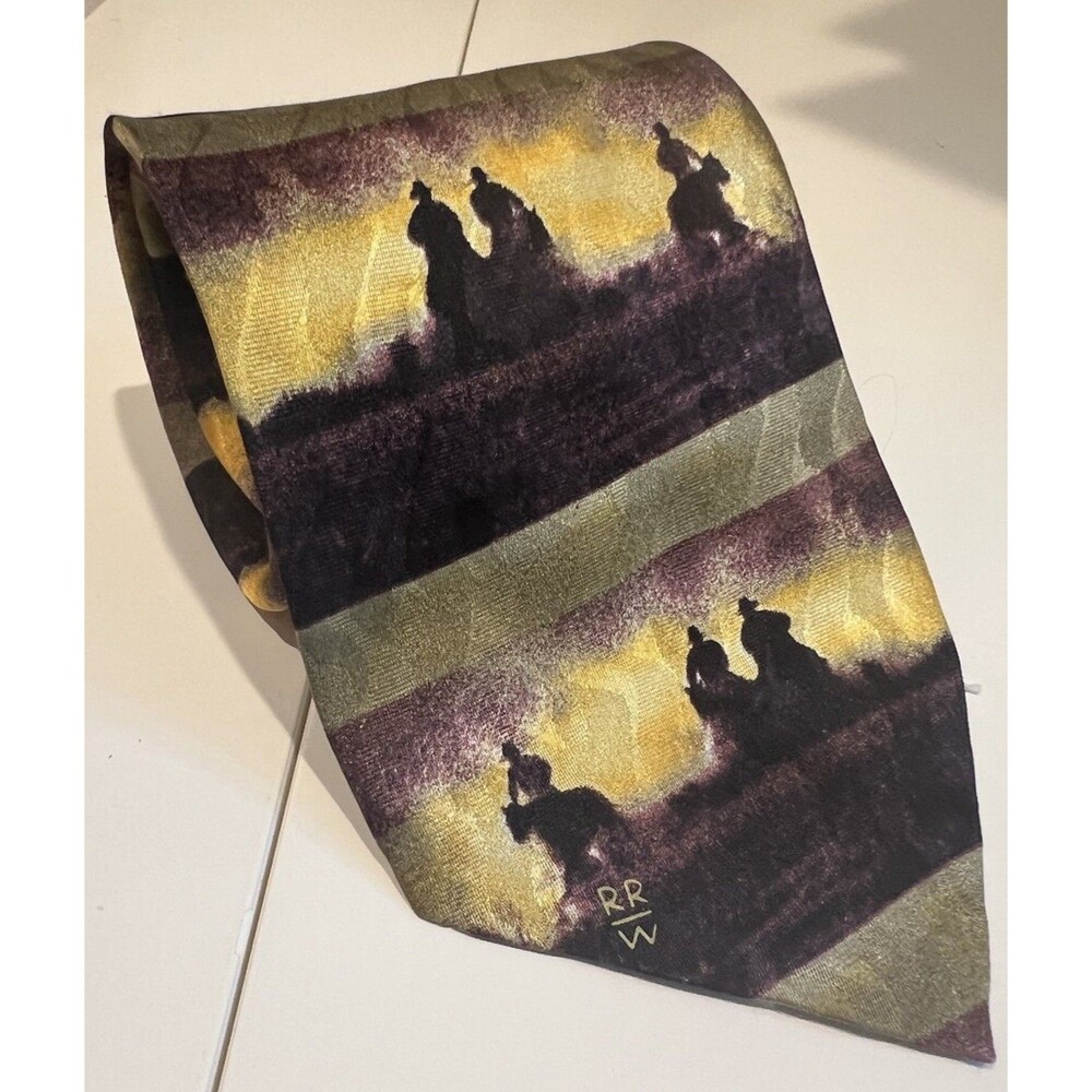 Rockmount Ranch Wear Tie No. 414 “California Gold” 100% Silk, Made in USA